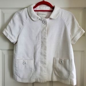 Banana Republic Short Sleeved Jacket, Small, Ivory
